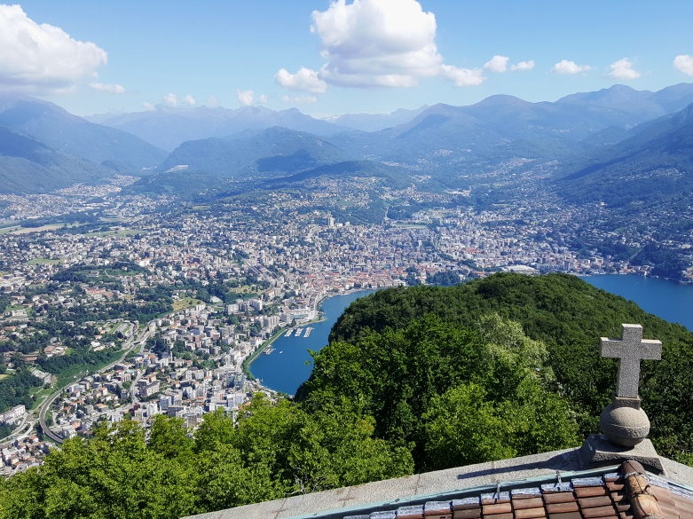 Lugano city from San Salvatore